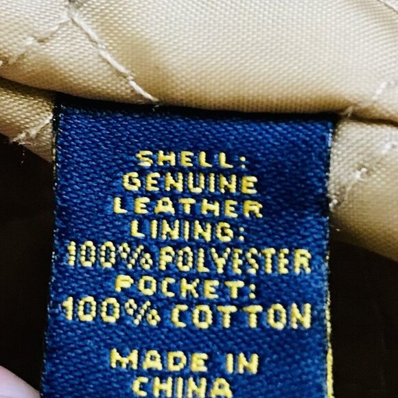 Club Room Mens XL Barn Field Chore Work Jacket Coat Tan Suede Leather Lined - Picture 7 of 11